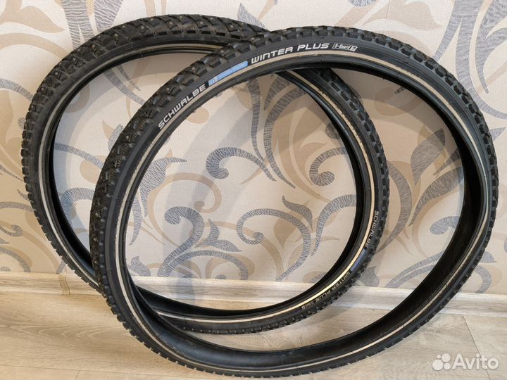 Велопокрышки 26x1.75 Schwalbe Marathon Winter Plus