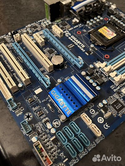 Материнская плата gigabyte GA-P55-USB3 +