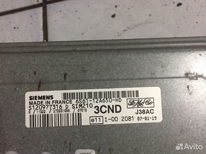 Блок управления двигателем форд