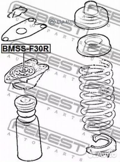 Febest bmss-F30R Опора амортизатора задняя BMW 1 F