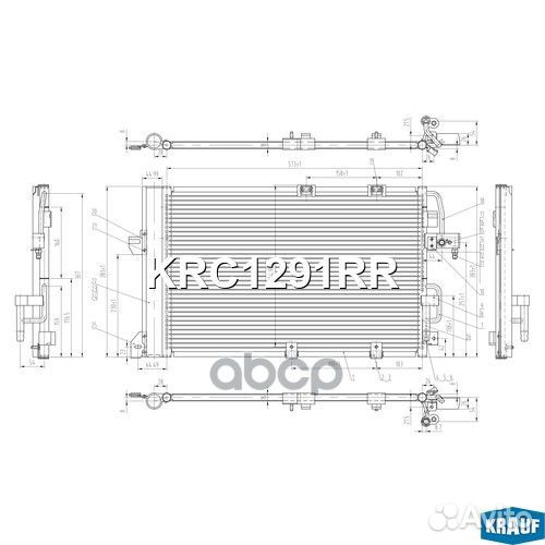 Конденсер opel astra G / zafira A