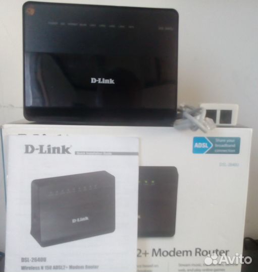 Wifi роутер D-Link DSL-2640U U1