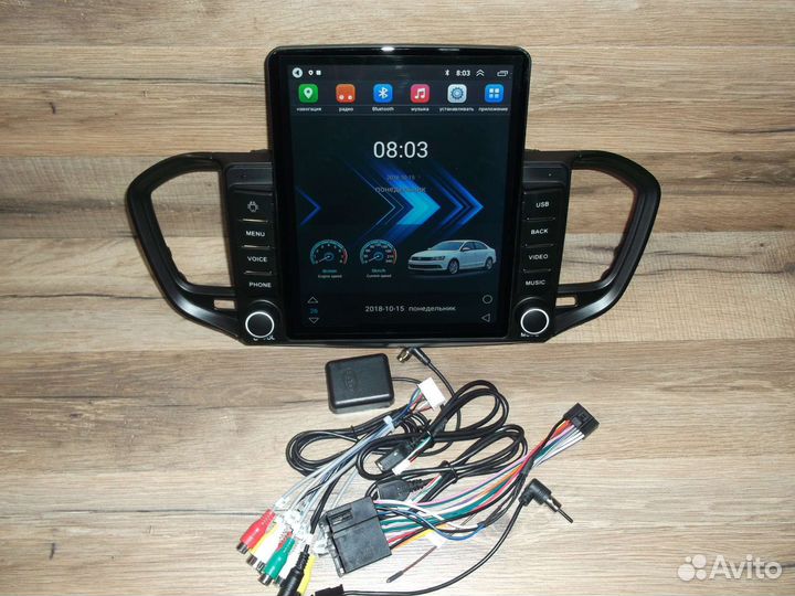 Магнитола LADA Vesta NG Tesla Android GPS WiFi