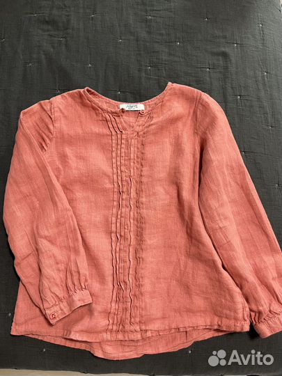 Льняная блузка для девочки