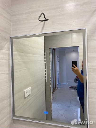 Зеркало ш700в800 с подсветкой новое