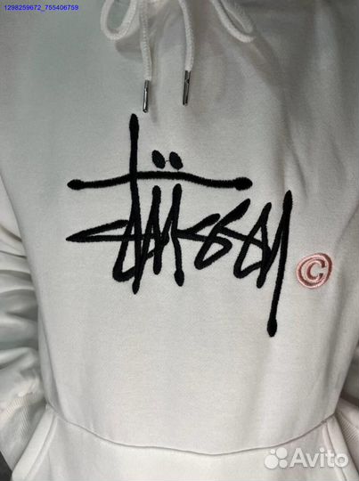 Худи Stussy чёрное, белое (Арт.62890)