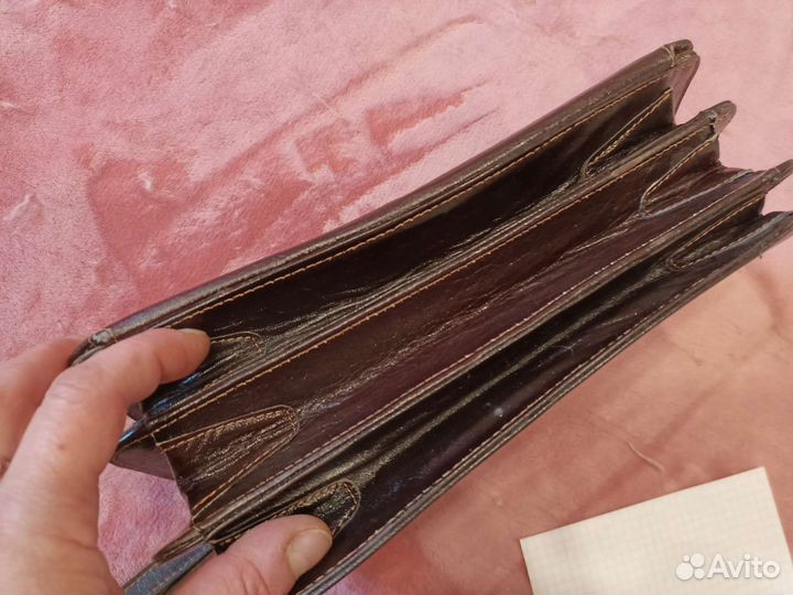 Барсетка кожаная мужская новая