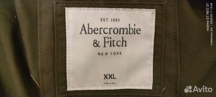 Abercrombie Fitch куртка М-65 зеленая/олива