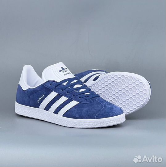 Мужские кроссовки Adidas Gazelle Blue