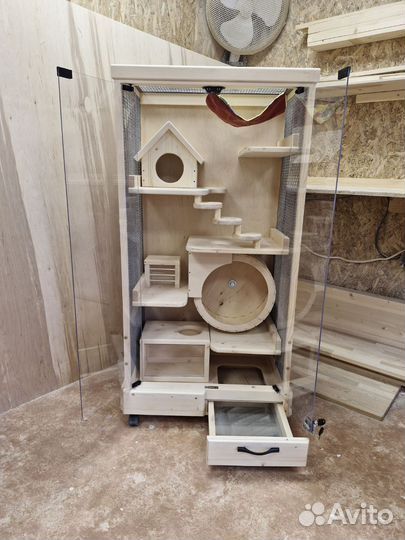 Витрина-клетка для шиншилл, белок,бурундуки и тд