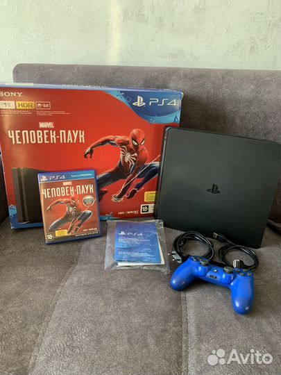 Sony playstation 4 slim 1tb человек паук