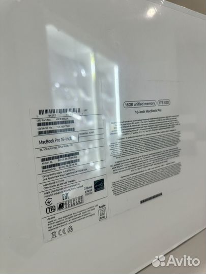 Новый Macbook Pro 16-inch 16/1tb Silver