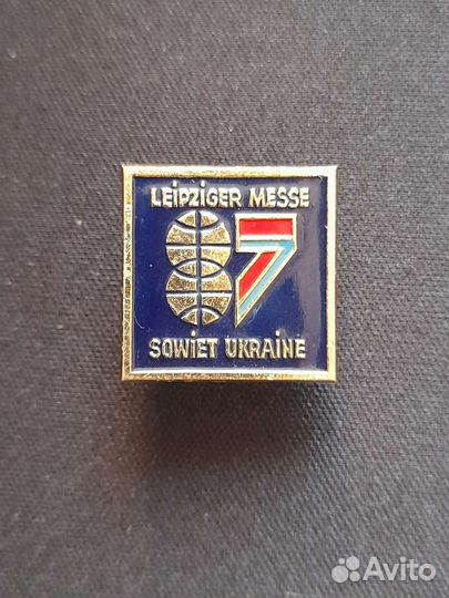 Редкие значки с Лейпцигской ярмарки гдр, 7шт