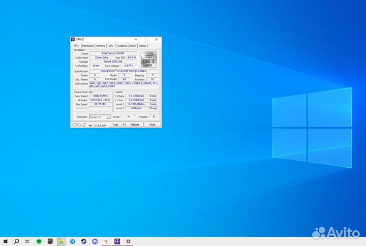 Процессор Intel Core i3 10105F