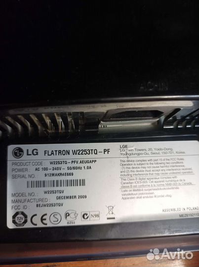 Монитор lg 22