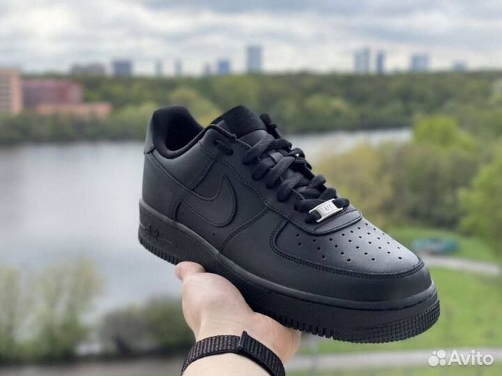 Кроссовки женские nike air force 1 черные