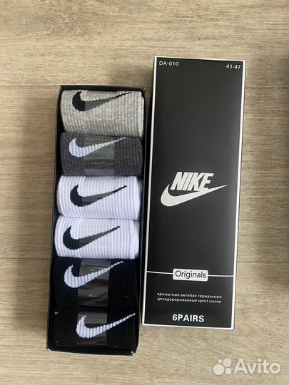 Набор носков Puma, Nike, Adidas 6шт