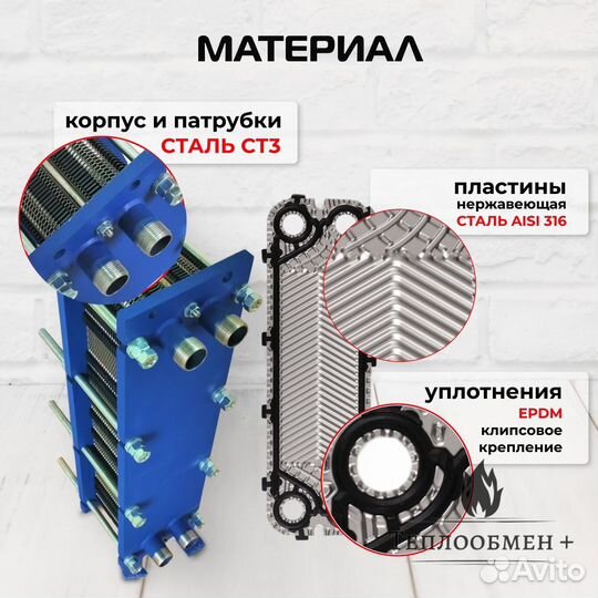 Теплообменник SN 08-60 для отопления 2050м2 204кВт