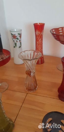 Вазы цветное стекло