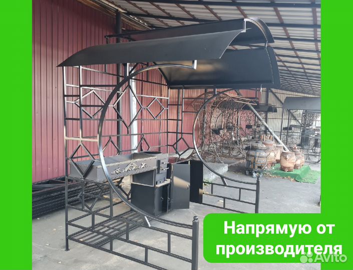 Кованые мангалы с крышей