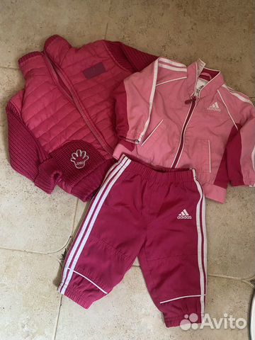 Спортивный костюм и куртка для девочки 80-86рост