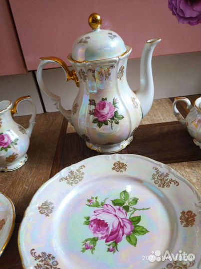 Сервиз чайный роза гдр
