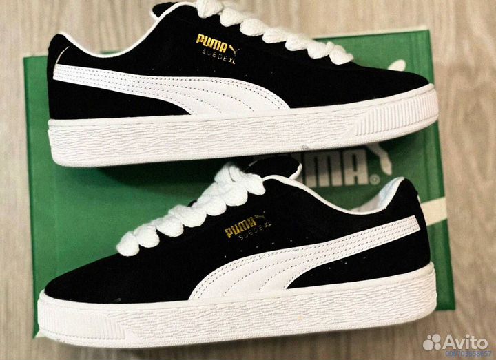 Кроссовки мужские Puma Suede XL “Black White “