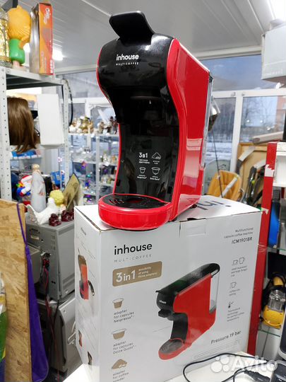 Капсульная кофемашина Inhouse Icm1901br