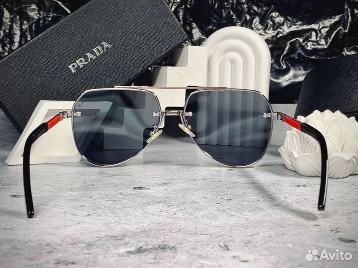 Очки Prada Aviator черные