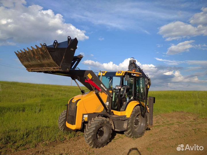 Услуги экскаватора погрузчика Mecalac
