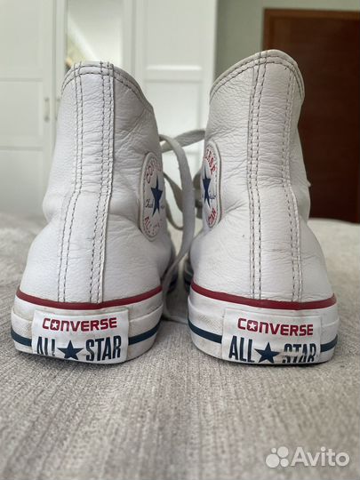 Кеды converse женские высокие белые