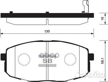 Колодки тормозные hyundai i30 07/KIA ceed