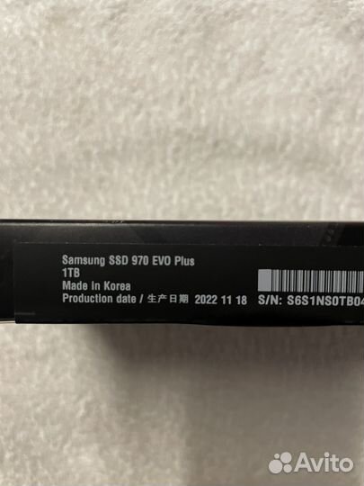 Samsung SSD 970 EVO Plus 1tb M.2