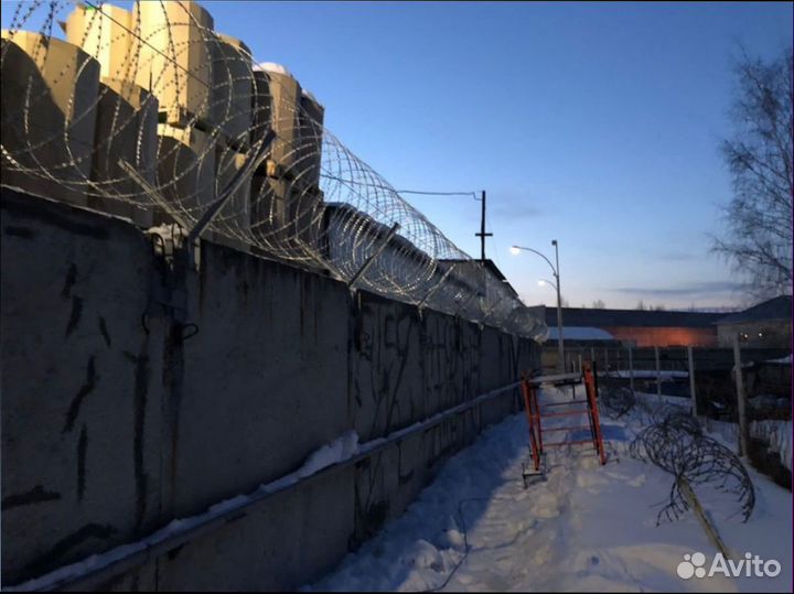 Спиральный барьер безопасности Егоза сбб. Монтаж