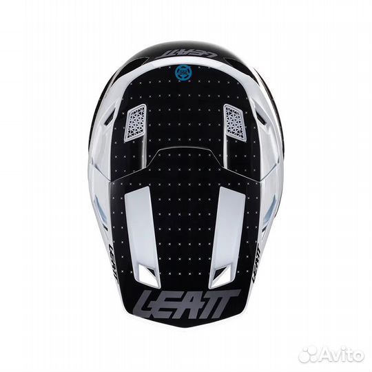 Шлем Leatt Moto 8.5 Helmet Black/White New 2024