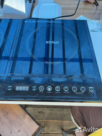 Индукционная плита 2 конфорки Kitfort