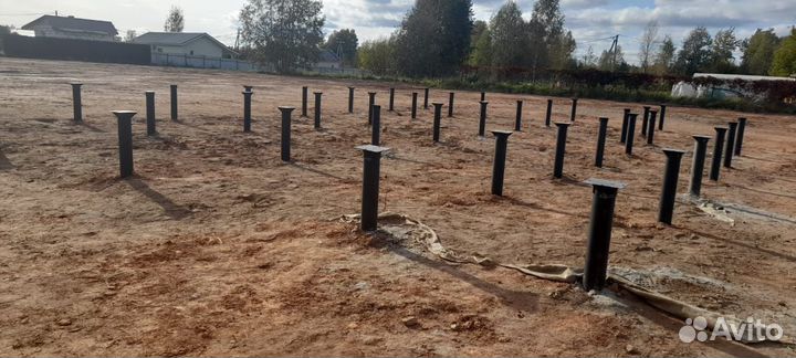 Монтаж винтовых свай