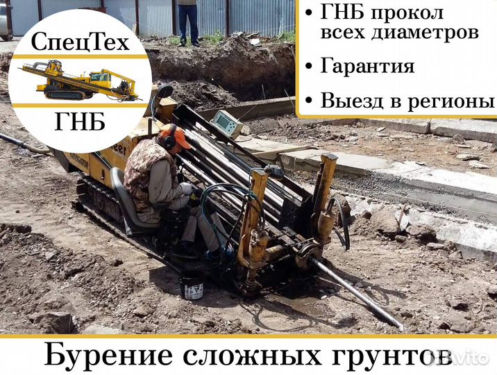 Горизонтальное направленное бурение гнб