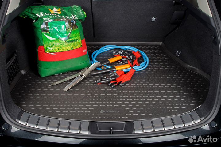 Коврик в багажник Subaru Forester 2002-2008, (серый) / Субару Форестер
