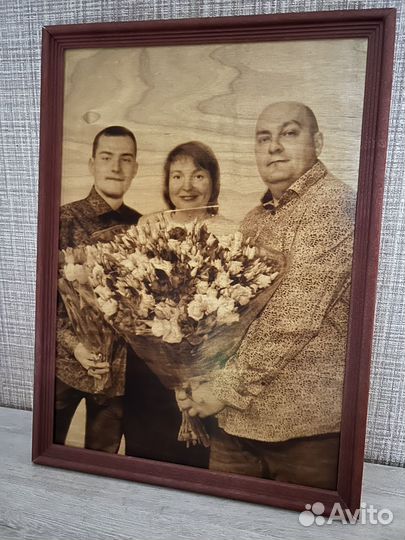 Выжигание портретов по дереву