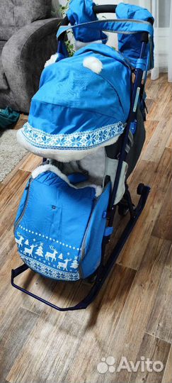 Детские санки коляска бу