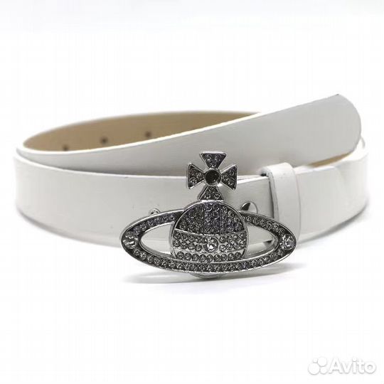 Vivienne westwood ремень (черный, белый)