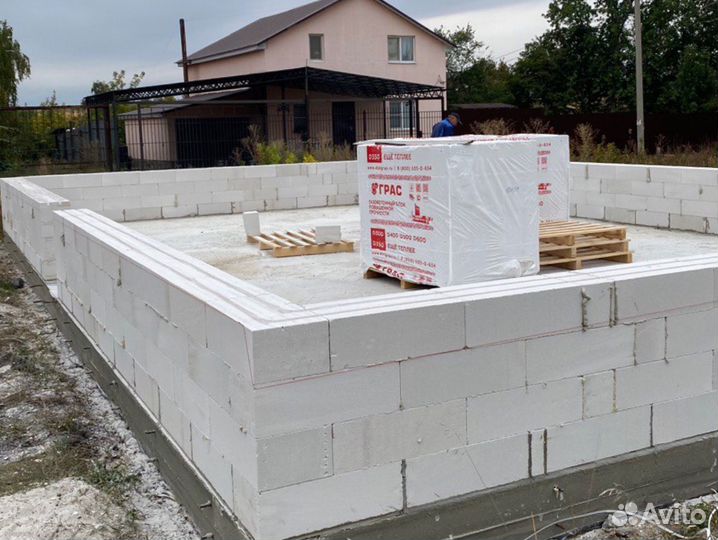Блоки Грас, газобетон, пеноблоки с доставкой