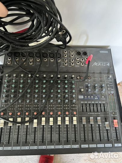 Yamaha mx 12/4 mixing console, микшерный пульт