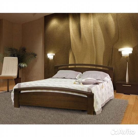 Кровать деревянная из сосны Бали