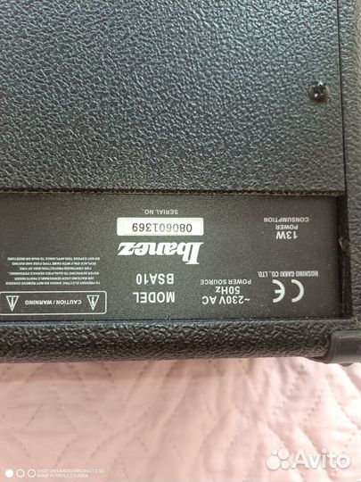 Комбоусилитель басовый Ibanez bsa10