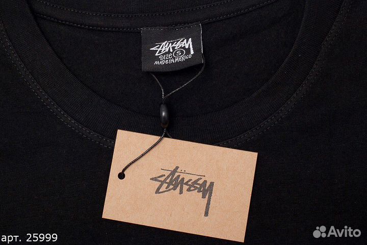 Футболка Stussy flame cards Чёрная