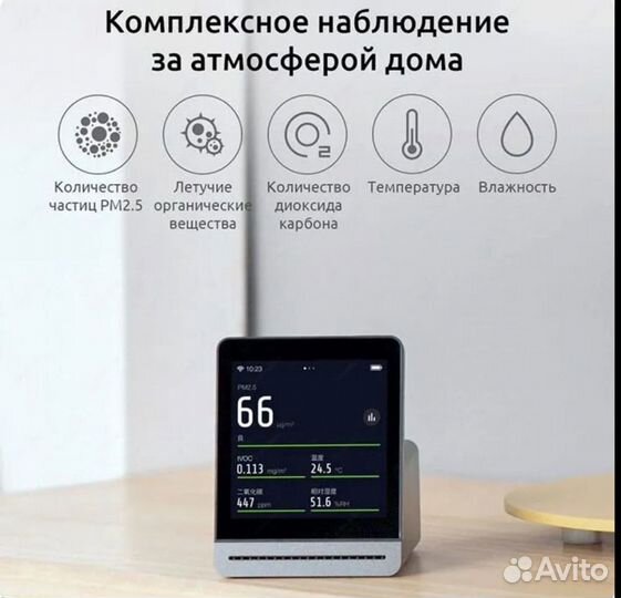 Анализатор воздуха Xiaomi Qingping Air Monitor