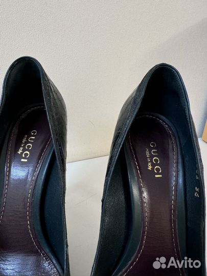 Туфли Gucci из питона