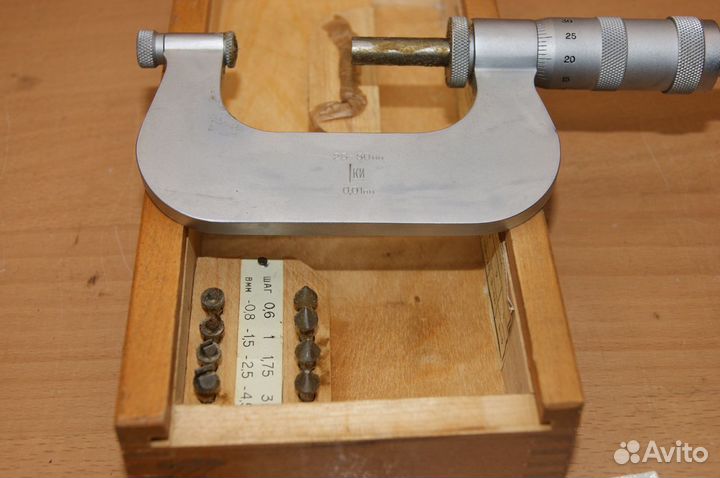 Микрометр со вставками типа мкв 25-50мм
